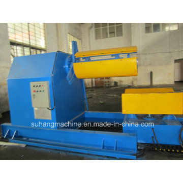 Heavy Duty 10 Ton Hydraulic Uncoiler for Metal Coil with Loading Car Roll Forming Machine